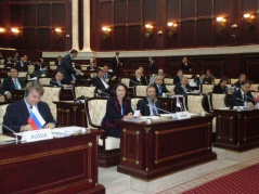 27 November 2012 Delegation members, MPs Predrag Markovic and Sanda Raskovic Ivic
